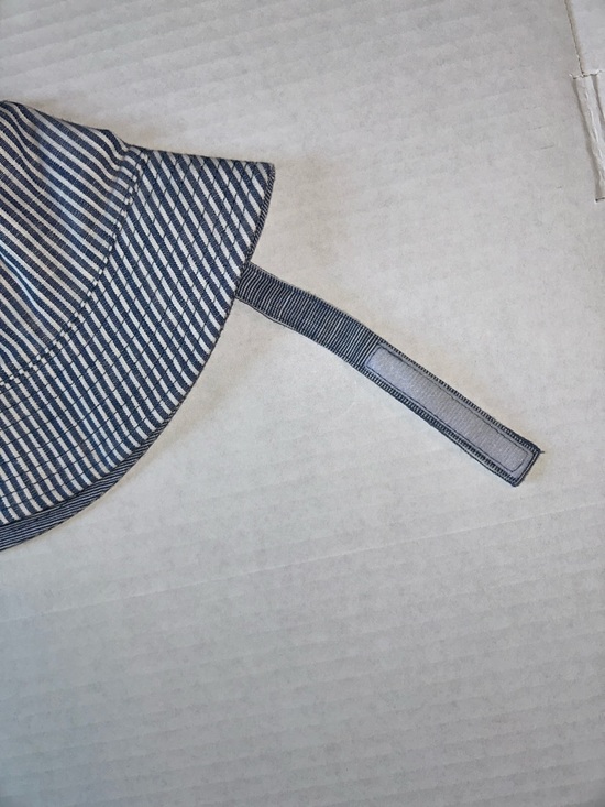 OshKosh B'gosh Navy and White Striped Velcro Bucket Hat - Picture 6 of 11